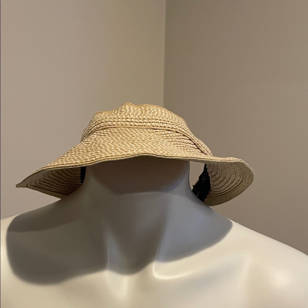 Calvin Klein Natural Straw Sun Hat